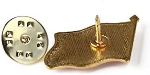 UEETEK 10PCS American Flag Waving Lapel Pins United States USA Hat Tie Tack Badge Pin