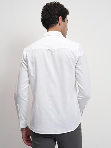Highlander Store Highlander Men’s Slim Fit Casual Shirt White - Image 7