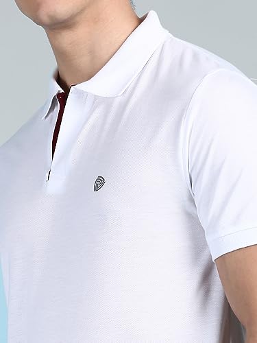 Image of Lux Cozi Mens Cotton Solid Relaxed Fit Polo Shirt