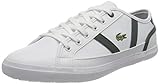 Cierre: cordones Lacoste Sideline 0721 1 CUJ, Zapatillas Unisex Adulto, Wht/Dk Grn, 35 EU