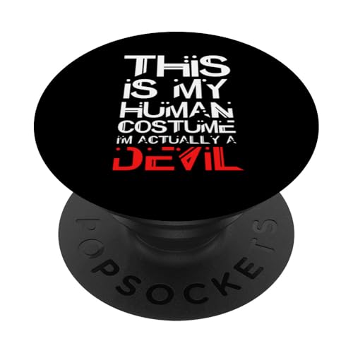 Devil Costume Halloween Satana Lucifero Costume Per Diavoli PopSockets PopGrip Adesivo