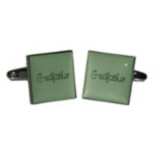 Mancuernillas cuadradas verdes Godfather para hombre