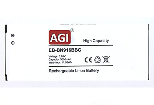 Akkuversum Akku kompatibel mit Samsung EB-BN916BBC, Handy/Smartphone Li-Ion Batterie Cover