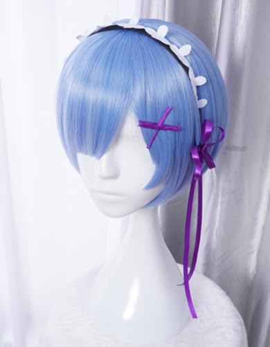 COSPLAZA Cosplay Wigs Fashion Short Blue Anime Hair Fancy Female Party Wig