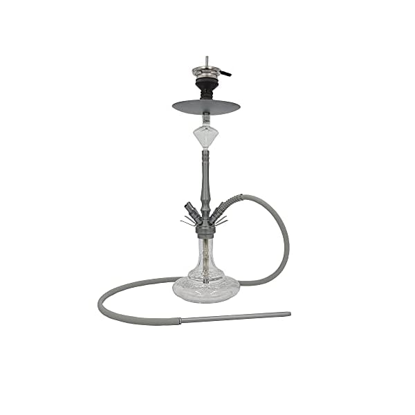 DIAMOND HOOKAH Premium Mittel Aluminium RPO3A Shisha Set, Wasserpfeife Shisha Edel Komplettset mit 4 Anschlüsse. 18/8… – Bild 3