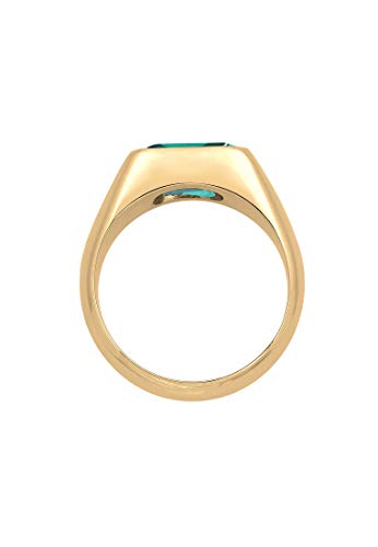Bague chevalière en argent 925 Elli robuste ne noircit pas pour peau sensible