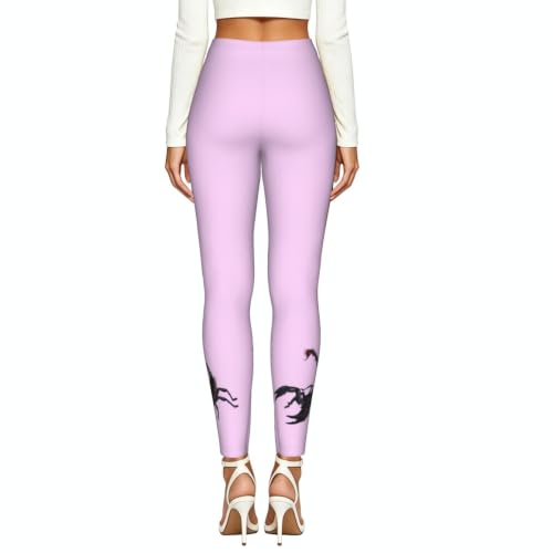Leggings de compresión suaves sin transparencias con estampado de escorpión para mujer 3