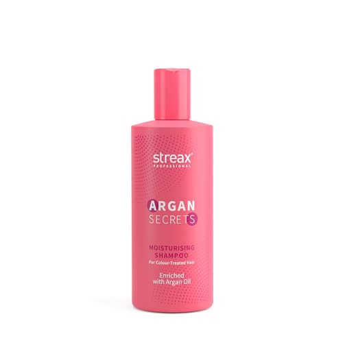 Streax Professional Argan Secrets Colour Protect Shampoo – Enriched With Argan Oil & Uv Filter | Retains Colour Upto 10 Weeks | Paraben-Free Unisex Shampoo | Suitable For All Hair Types | 300Ml