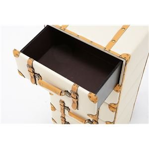 Amazon｜トランク型チェスト/リビング収納 【5段】 幅41cm 合成皮革/合