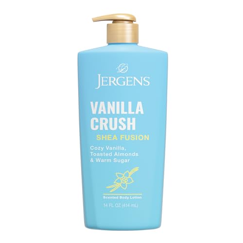 Jergens Shea Fusion Vanilla Crush Body Lotion, Moisturizer with Shea Butter & Vitamin E, 14 Fl Oz