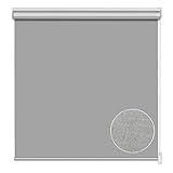 VECOKNA Blinds for Windows Blackout Roller Shades with Thermal Insulated, Waterproof, UV Protection, Room Darkening Window Shades for Home, Bedroom, Office, Easy to Install(36' W x 72' H, Grey)