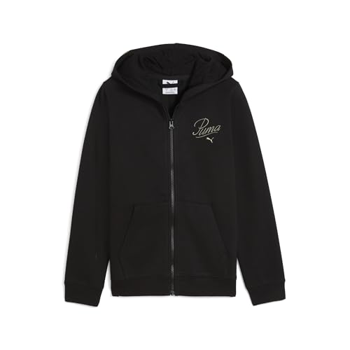 PUMA ESS Script - Sudadera con Capucha y Cremallera Completa para niño (Paquete de 1)