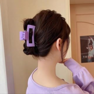 1Pc Purple Hair Claw Clips,One Size Hair Clips,Retro Hollow Women Fashion Strong Large for Washing Face Ultra-light Styling Accessories Girls,Purple,Barrettes,Beauty and Personal Care 2