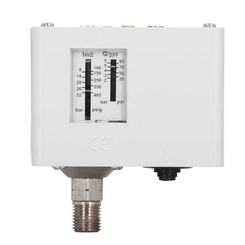 Pneumatic Pressure Switch, Pressure Switch Clear Value Display for Non Corrosive Media for Refrigerating Equipment