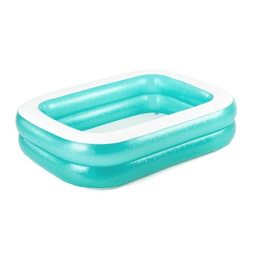 Piscina Hinchable Rectangular para Trasero jardín balcón Piscina Hinchable Desmontable Piscina Inflable Engrosada De sobre El Suelo para adolescente Familia （Tamaño: 201*150*51cm/Color: Verde）