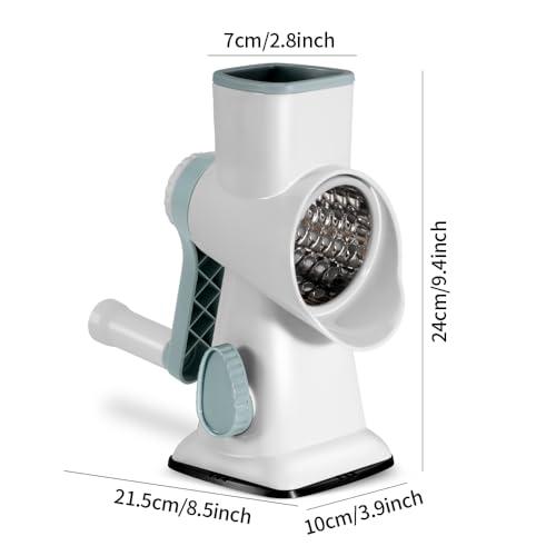EDEFISY Cheese Grater Hand Crank Rotary Vegetables Shredder with Handle by EDEFISY - Used condition - Image 3