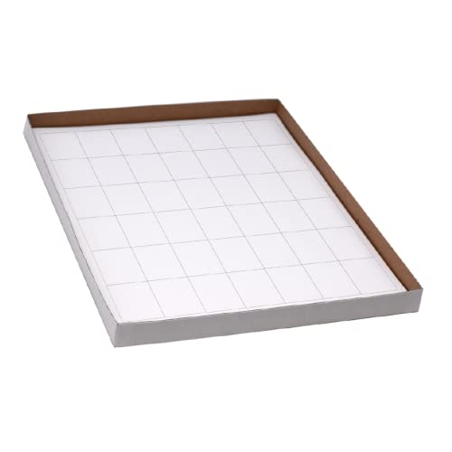 Globe Scientific LCS-28X44W Cryogenic Label Sheet for Rack and Box, 28mm Length, 44mm Width, White, Pack of 840