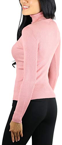 Image of ToBeInStyle Women's Classic Knit Fold Over Turtleneck Pullover