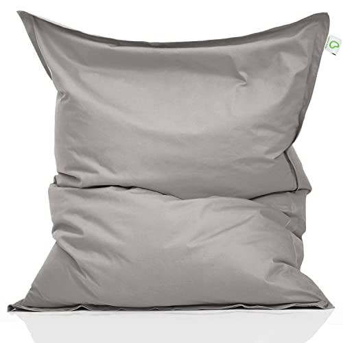 Green Bean Indoor Sitzsack XXL 140x180cm 380 Liter Kinder & Erwachsene Bean Bag EPS Perlen Füllung...