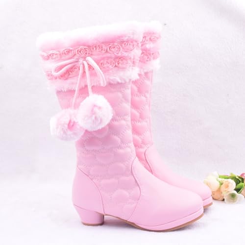 Girls Riding Boots Knee High Boots Flat Heel Mid Calf Boot Shoes Cowgirl Boots Cowboy Boots for Girls Kids Toddler3