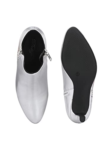 Image of Delize Womens Silver Ankle Boots 59683