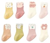 J Poqobog 8Paar Baby Kleinkinder ABS rutschfeste Socken Stoppersocken