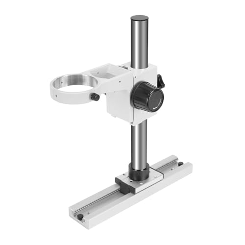 Aluminum Alloy Microscope Stand Holder for Digital Microscope, 360 Degree Adjustable Microscope Bracket Microscope Slide Rail Track Stand, Microscope Holder, Saving Space