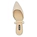 Nine West Women's Gorga Flat, Cream 150, 8