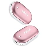 Karecel Rechargeable Hand Warmers 2 Pack, 10,400mAh Double Sided Heat Electric Hand Warmers Power Bank, Portable Pocket USB Heated Handwarmers, 4-inch Full-Surface Heat & Quick Charge, Men Tech Gifts