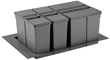 Recycling Bin Set for Large Drawers, 800mm Unit, 250mm Height