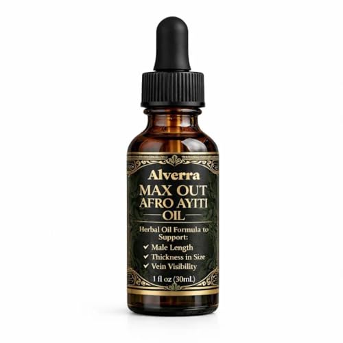 Zealburst Max Out Afro Ayiti Mens Herbal Oil Natural Support Formula 1 Fl Oz (30mL)