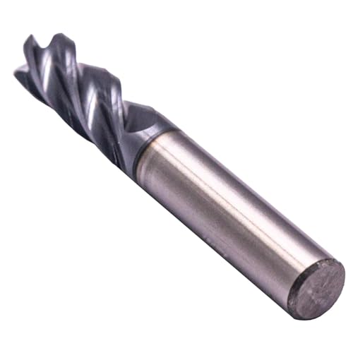 Image of 3 /8 inch 4 Flute Solid Carbide End Mill, 0.04 inch Corner Radius, AlTiN Coated | 30 Degree Helix, 3 /8 inch Cutting Diameter, 3 /8 inch Shank Diameter, 1 inch Length of Cut, 2-1 /2 inch Overall Length