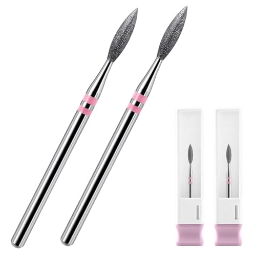 2-Pack Diamond Flame Cuticle Bit