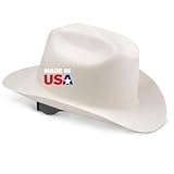 Jackson Safety Cowboy Hard Hat - Non-Vented, Full Brim, 4-Point Ratchet Suspension Safety Helmet for Men & Women - ANSI Z89.1 Class E & OSHA Compliant - Made in USA