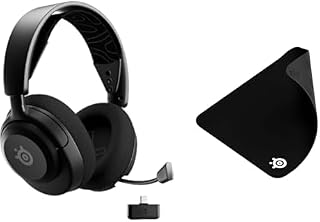 SteelSeries ワイヤレス ゲーミングヘッドセット Arctis Nova 5 国内正規品 メーカー保証1年 61670 ブラック+【マウスパッド(M)セット】