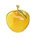 H&D Glaze Crystal Apple Paperweight Craft Decoration (yellow)