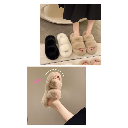 Fuzzy Soles Slippers for Women Slides Fluffy Cloud Recovery Pantuflas Para Mujer Cute Slides Sandals for Summer Open Toe4