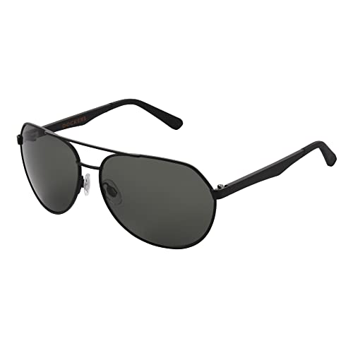 DOCKERS Men's Crew Sunglasses Aviator, Black, 61 mm