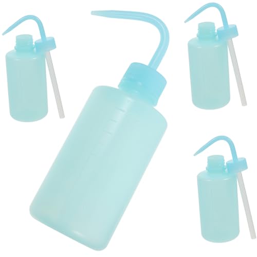 FUNOMOCYA 4pcs Scale Wash Bottle 250ml Laboratory Graduated Washing Bottle for