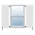Atlantic Architectural All Louver, Louver Colonial Shutters (Per Pair), 13"W X 54"H, White