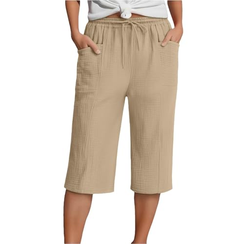 Genérico Pantalon De Mujer Capri,Pantalones Casuales VersáTiles para Mujer para Uso Diario: Pantalones CóModos Y Ligeros para El Trabajo Viajes Y Compras Online Los Fines De Semana