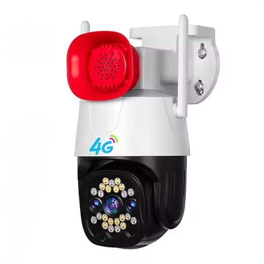Fabbay 4G Sim Based 4MP Siren Security Camera Outdoor/Home with 2.5-Inch High-Decibel Speaker, Color Night Vision, 360 PTZ View, Motion Detection 2-Way Audio/Siren-image-24
