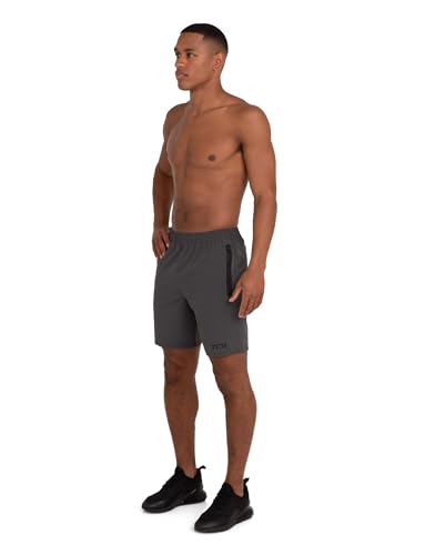 TCA Elite Running Shorts Men - Gym Shorts Men - Mens Short with Zip Pockets - Sports Short Mens with Zipped Phone Pocket - Asphalt, S - Image 8