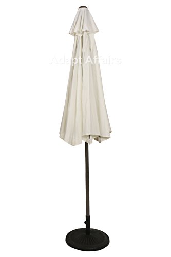 Image of INVEZO outdoor Garden Center pole umbrella big size metal center pole umbrella with 22kgs base - 9 ft dia Patio /Balcony terrace umbrella
