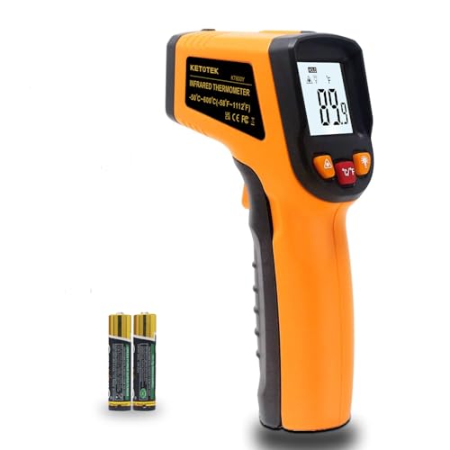 Ketotek Digital Infrared Thermometer Temperature Gun -58&deg;F to 1112 &deg;F(-50&deg;C to 600&deg;C) Handheld...