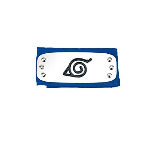 Cinta para la cabeza de ninja del anime Naruto, konoha, azul