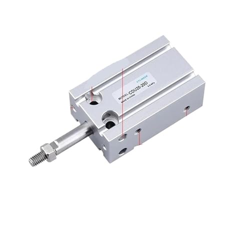 Vérin pneumatique CDU25 double effet course 10mm pour automatisme - 6