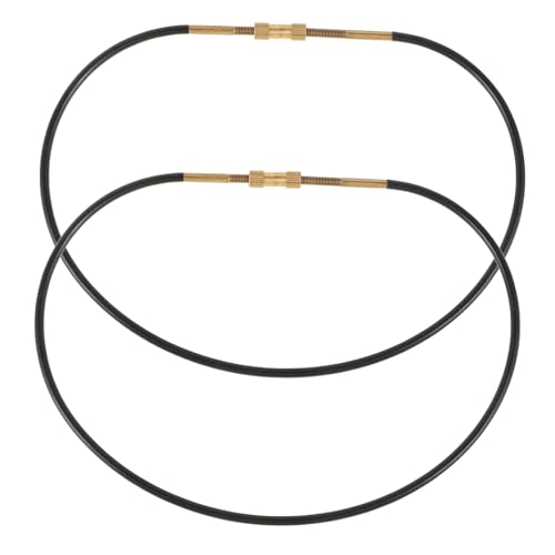 DECHOUS Bass Tail Ropes 4/4 Size 2pcs Yellow Steel Tail Cord Replacement Parts Optimize Bass Sound