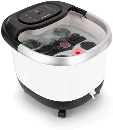 LITE DELIGHT Luxury All in One Foot Spa - Motorized and Heated Massager - Enjoy The Same Foot Spa at Home Heat, Bubble Jets, Pedicure Stone, Motorized Massage Roller to Relieve Feet Stress