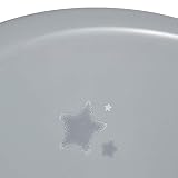 keeeper Ergonomiczna wanienka Star dla niemowląt z korkiem, od 0 do ok. 12 miesięcy, 84 cm, Maria, Szara